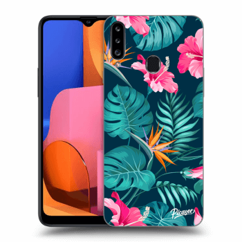 Tok az alábbi mobiltelefonokra Samsung Galaxy A20s - Pink Monstera