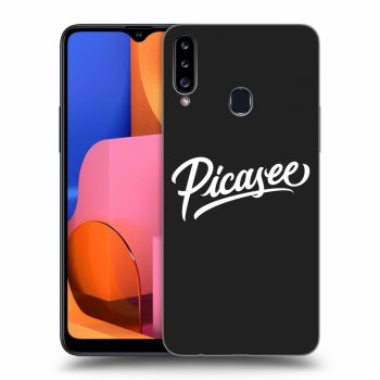 Picasee fekete szilikon tok az alábbi mobiltelefonokra Samsung Galaxy A20s - Picasee - White