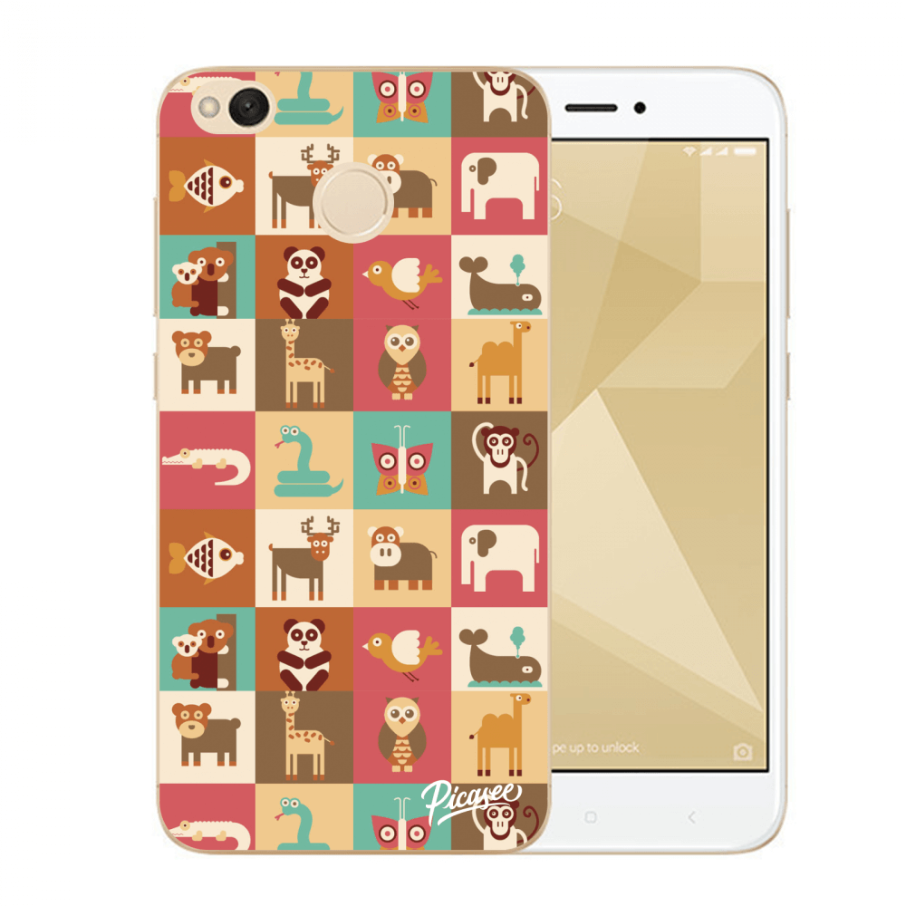 Picasee átlátszó szilikon tok az alábbi mobiltelefonokra Xiaomi Redmi 4X Global - Animals