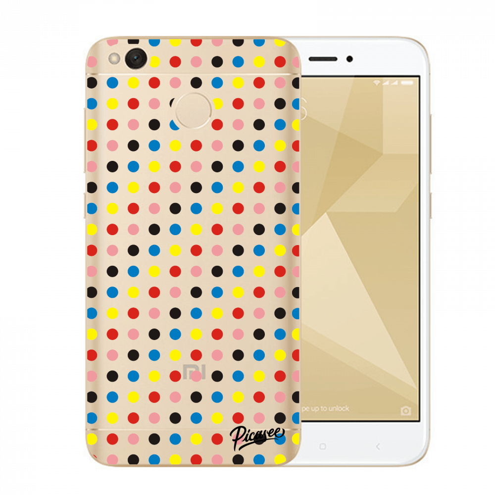 Picasee átlátszó szilikon tok az alábbi mobiltelefonokra Xiaomi Redmi 4X Global - Colorful dots