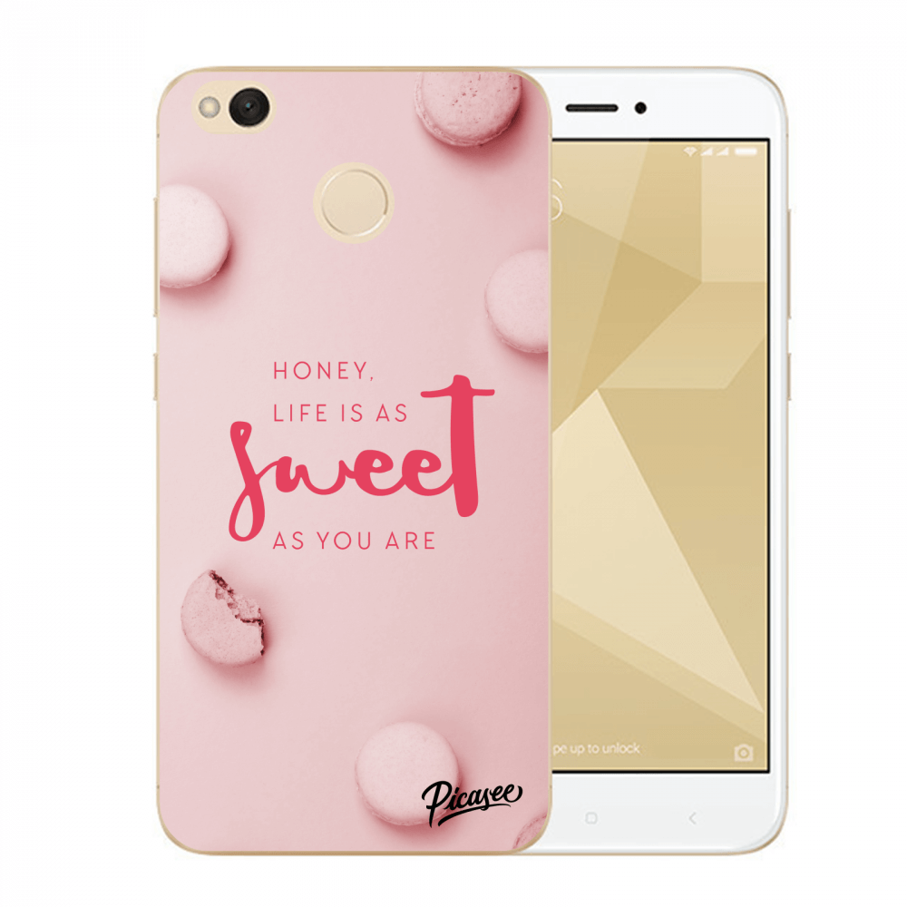 Picasee átlátszó szilikon tok az alábbi mobiltelefonokra Xiaomi Redmi 4X Global - Life is as sweet as you are