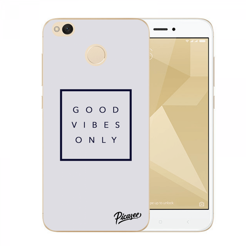 Picasee műanyag átlátszó tok az alábbi mobiltelefonokra Xiaomi Redmi 4X Global - Good vibes only