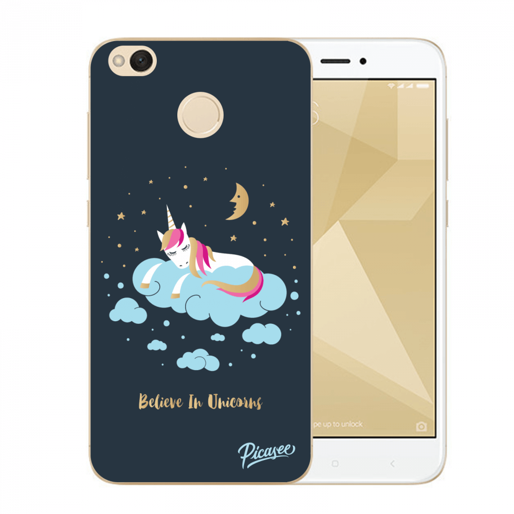 Picasee átlátszó szilikon tok az alábbi mobiltelefonokra Xiaomi Redmi 4X Global - Believe In Unicorns