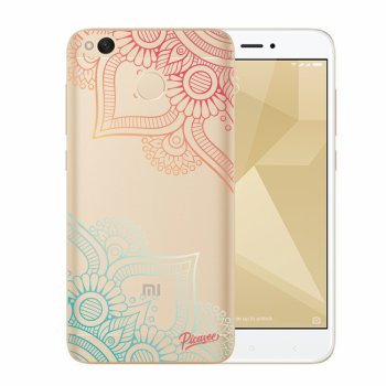 Picasee műanyag átlátszó tok az alábbi mobiltelefonokra Xiaomi Redmi 4X Global - Flowers pattern
