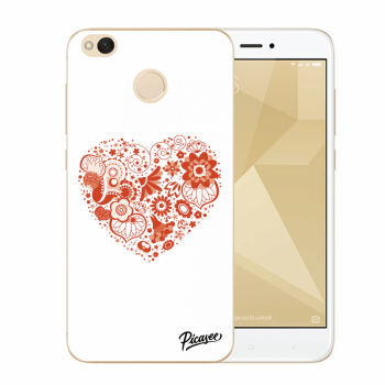 Picasee műanyag átlátszó tok az alábbi mobiltelefonokra Xiaomi Redmi 4X Global - Big heart