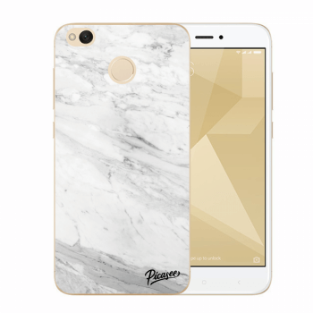 Picasee átlátszó szilikon tok az alábbi mobiltelefonokra Xiaomi Redmi 4X Global - White marble