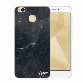 Picasee műanyag átlátszó tok az alábbi mobiltelefonokra Xiaomi Redmi 4X Global - Black marble