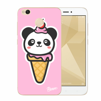 Picasee átlátszó szilikon tok az alábbi mobiltelefonokra Xiaomi Redmi 4X Global - Ice Cream Panda