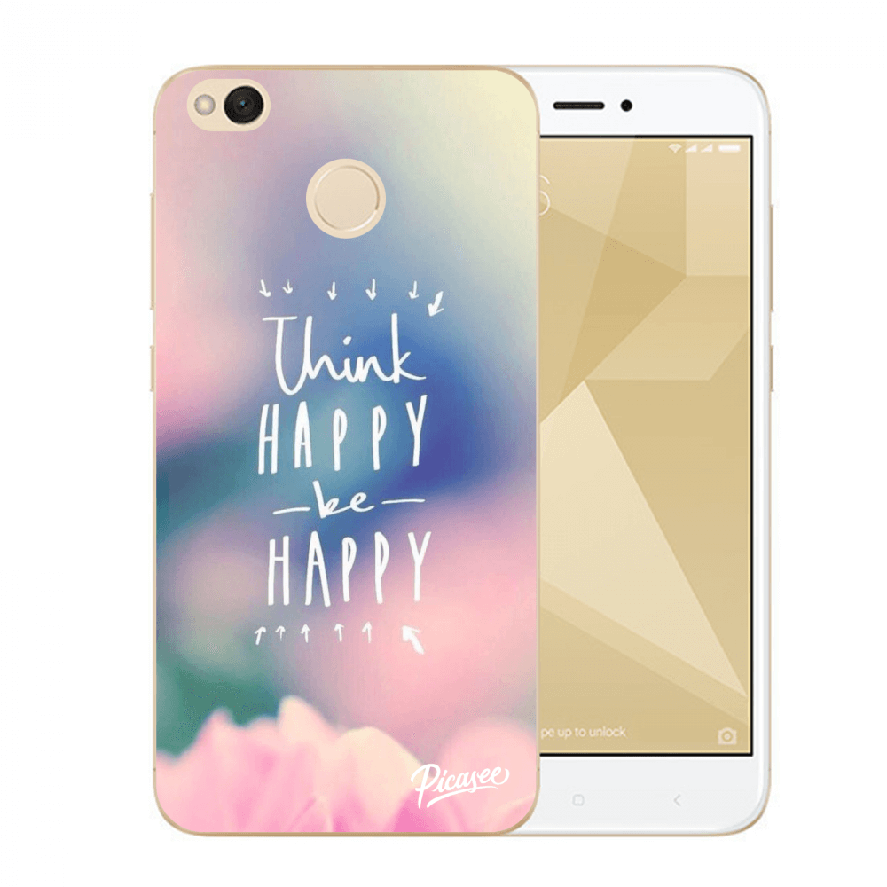 Picasee műanyag átlátszó tok az alábbi mobiltelefonokra Xiaomi Redmi 4X Global - Think happy be happy