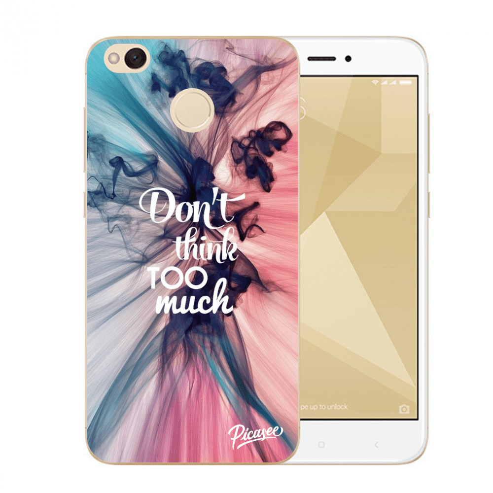 Picasee műanyag átlátszó tok az alábbi mobiltelefonokra Xiaomi Redmi 4X Global - Don't think TOO much