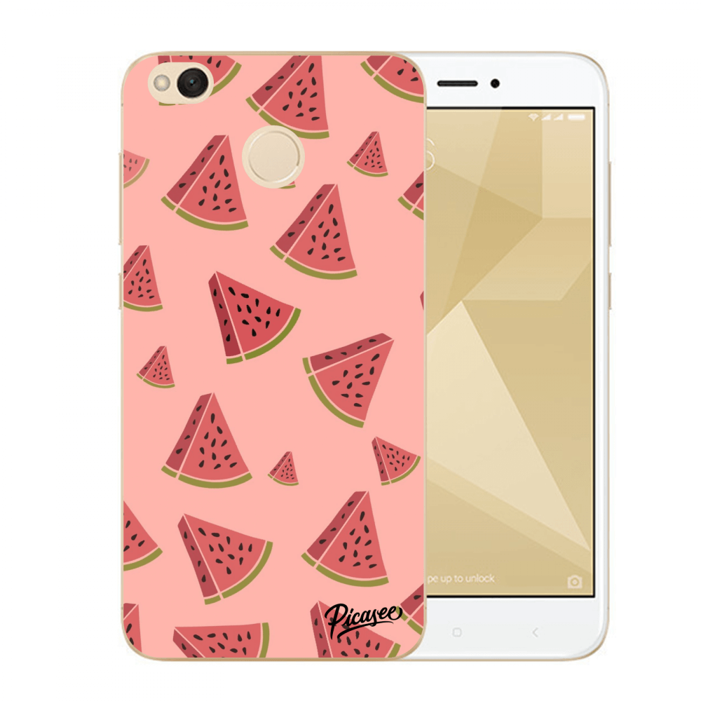 Picasee műanyag átlátszó tok az alábbi mobiltelefonokra Xiaomi Redmi 4X Global - Watermelon