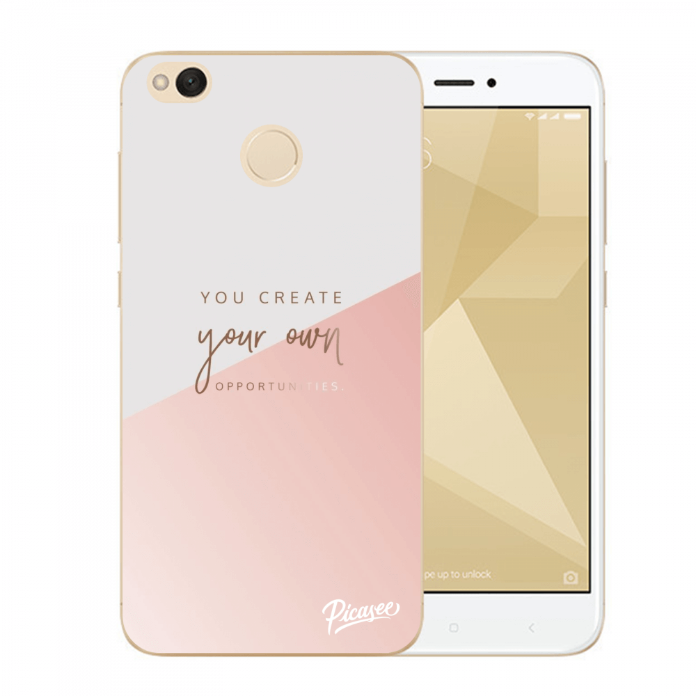 Picasee átlátszó szilikon tok az alábbi mobiltelefonokra Xiaomi Redmi 4X Global - You create your own opportunities