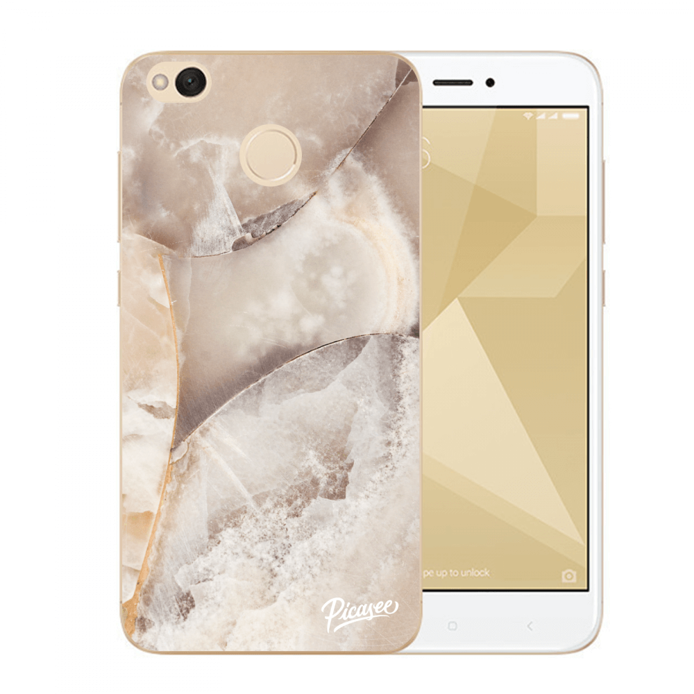 Picasee átlátszó szilikon tok az alábbi mobiltelefonokra Xiaomi Redmi 4X Global - Cream marble