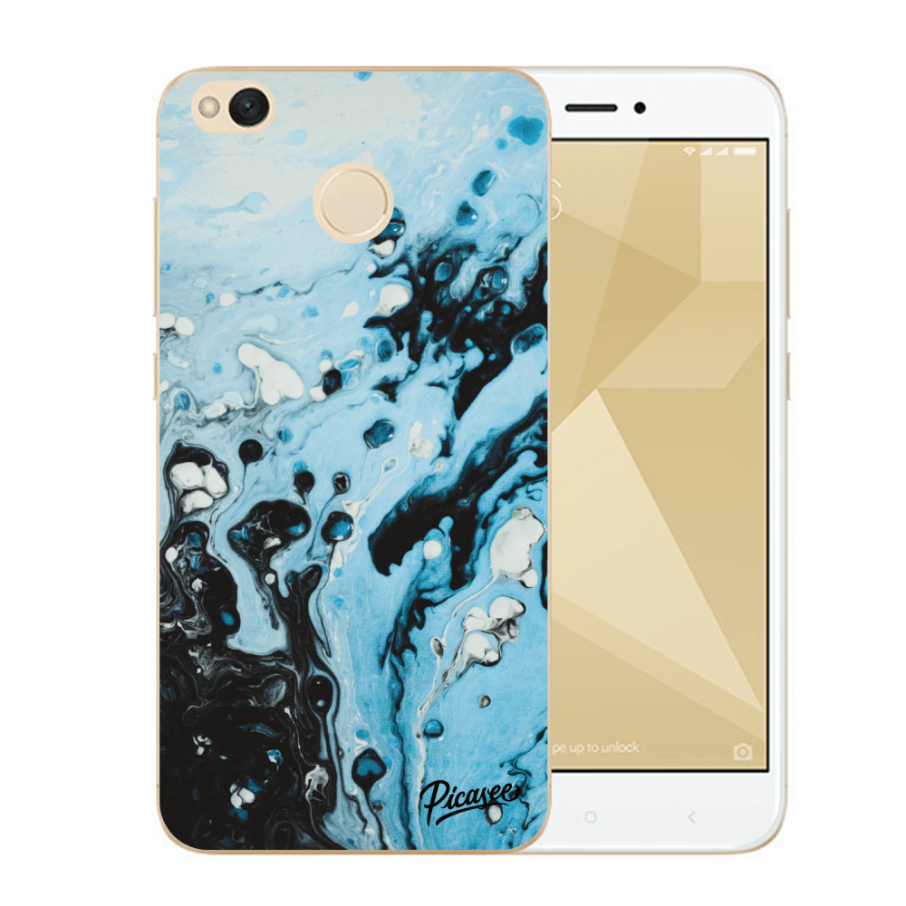 Picasee műanyag átlátszó tok az alábbi mobiltelefonokra Xiaomi Redmi 4X Global - Organic blue