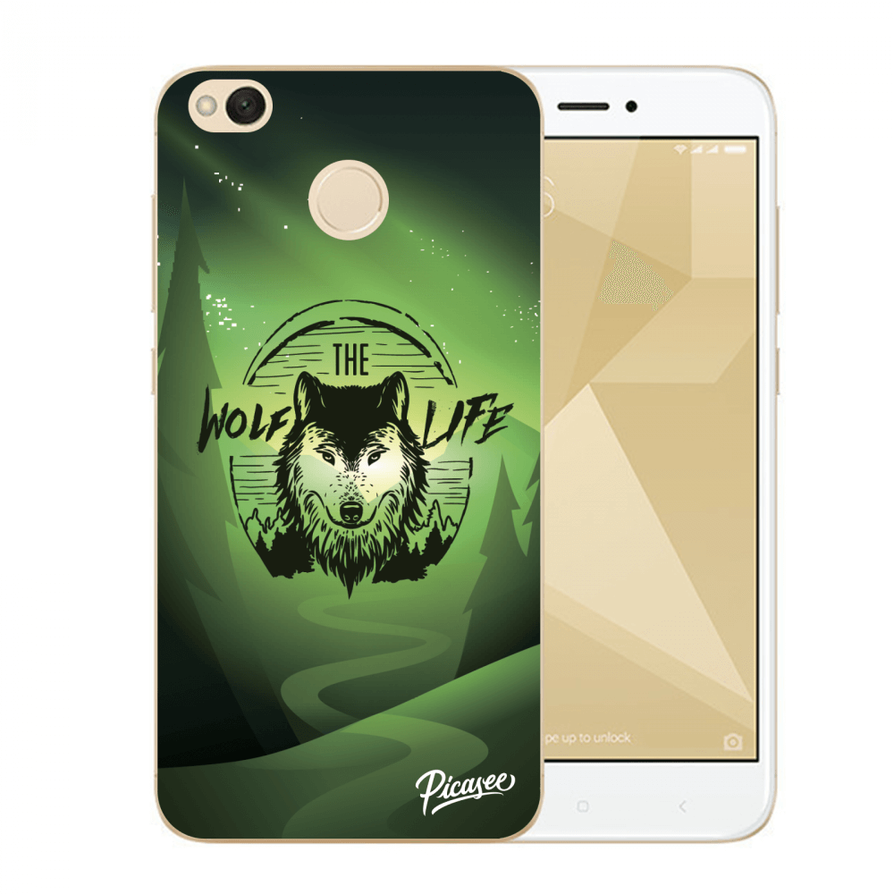 Picasee műanyag átlátszó tok az alábbi mobiltelefonokra Xiaomi Redmi 4X Global - Wolf life