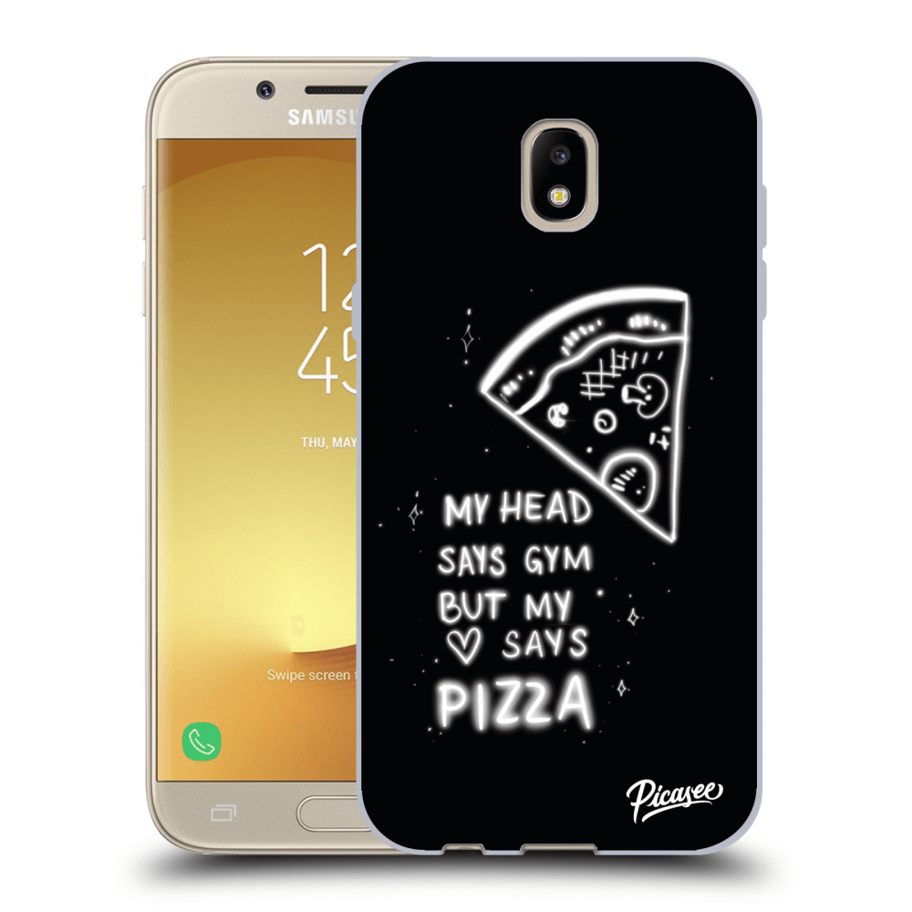Picasee fekete szilikon tok az alábbi mobiltelefonokra Samsung Galaxy J5 2017 J530F - Pizza