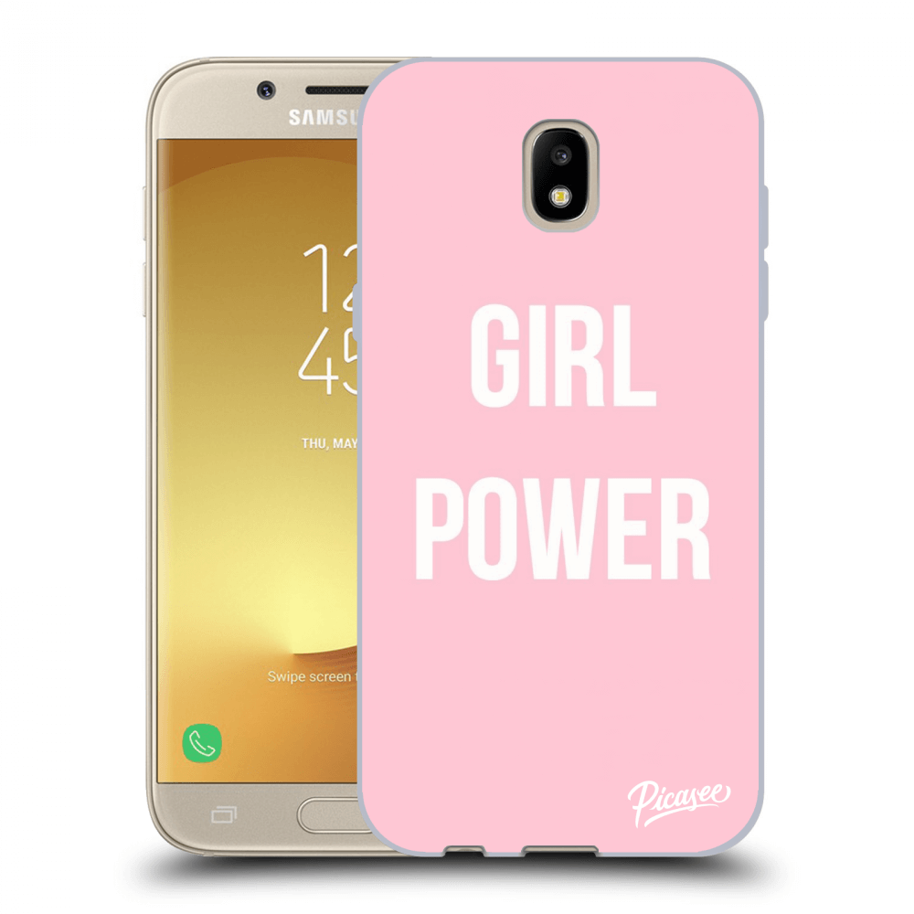 Picasee fekete szilikon tok az alábbi mobiltelefonokra Samsung Galaxy J5 2017 J530F - Girl power