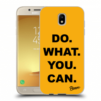 Picasee fekete szilikon tok az alábbi mobiltelefonokra Samsung Galaxy J5 2017 J530F - Do What You Can