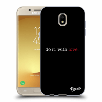 Picasee fekete szilikon tok az alábbi mobiltelefonokra Samsung Galaxy J5 2017 J530F - Do it. With love.