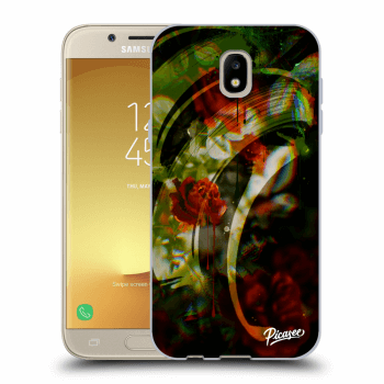 Picasee fekete szilikon tok az alábbi mobiltelefonokra Samsung Galaxy J5 2017 J530F - Roses color