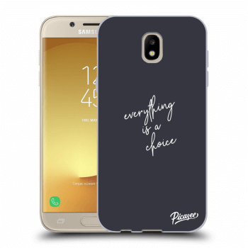 Picasee átlátszó szilikon tok az alábbi mobiltelefonokra Samsung Galaxy J5 2017 J530F - Everything is a choice