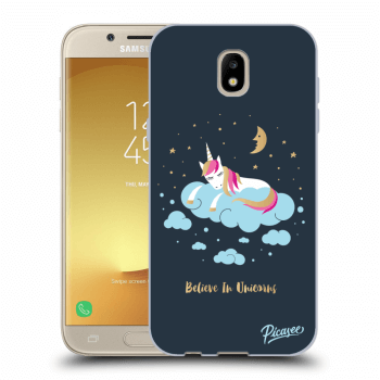 Picasee fekete szilikon tok az alábbi mobiltelefonokra Samsung Galaxy J5 2017 J530F - Believe In Unicorns