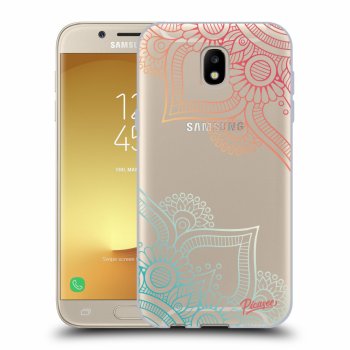 Picasee átlátszó szilikon tok az alábbi mobiltelefonokra Samsung Galaxy J5 2017 J530F - Flowers pattern