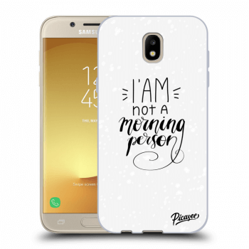 Picasee átlátszó szilikon tok az alábbi mobiltelefonokra Samsung Galaxy J5 2017 J530F - I am not a morning person