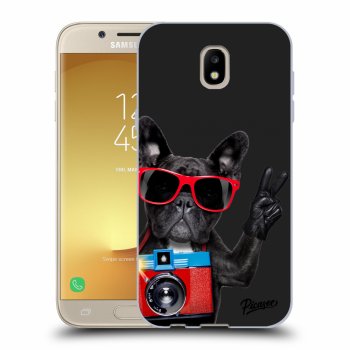 Picasee fekete szilikon tok az alábbi mobiltelefonokra Samsung Galaxy J5 2017 J530F - French Bulldog