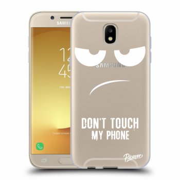 Picasee átlátszó szilikon tok az alábbi mobiltelefonokra Samsung Galaxy J5 2017 J530F - Don't Touch My Phone