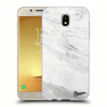 Picasee átlátszó szilikon tok az alábbi mobiltelefonokra Samsung Galaxy J5 2017 J530F - White marble
