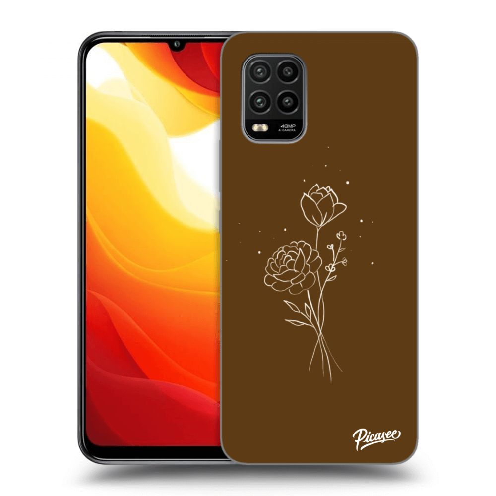 Picasee ULTIMATE CASE Xiaomi Mi 10 Lite - készülékre - Brown flowers