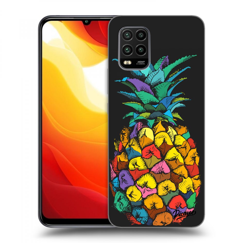 Picasee fekete szilikon tok az alábbi mobiltelefonokra Xiaomi Mi 10 Lite - Pineapple