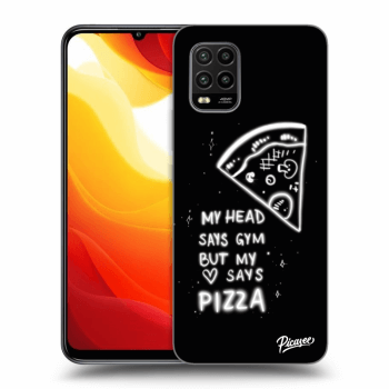 Picasee fekete szilikon tok az alábbi mobiltelefonokra Xiaomi Mi 10 Lite - Pizza