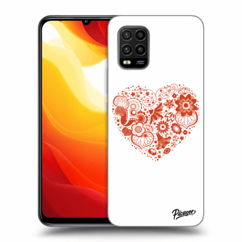 Picasee fekete szilikon tok az alábbi mobiltelefonokra Xiaomi Mi 10 Lite - Big heart