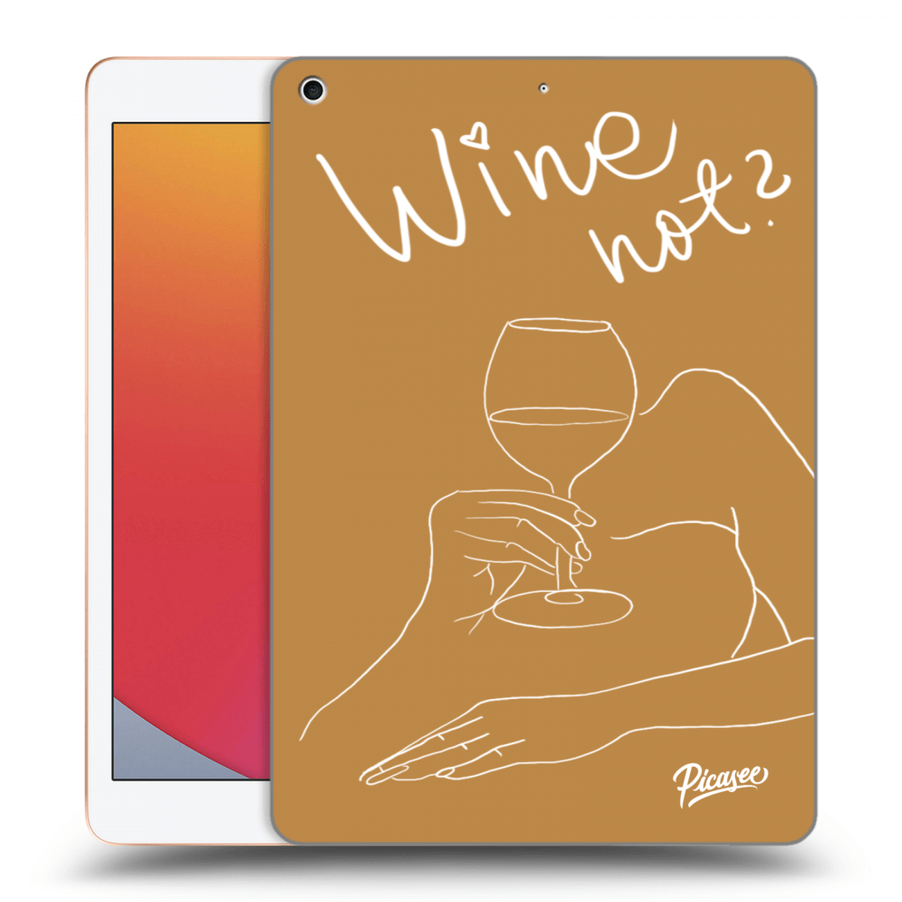 Picasee átlátszó szilikon tok az alábbi táblagépre Apple iPad 10.2" 2020 (8. gen) - Wine not