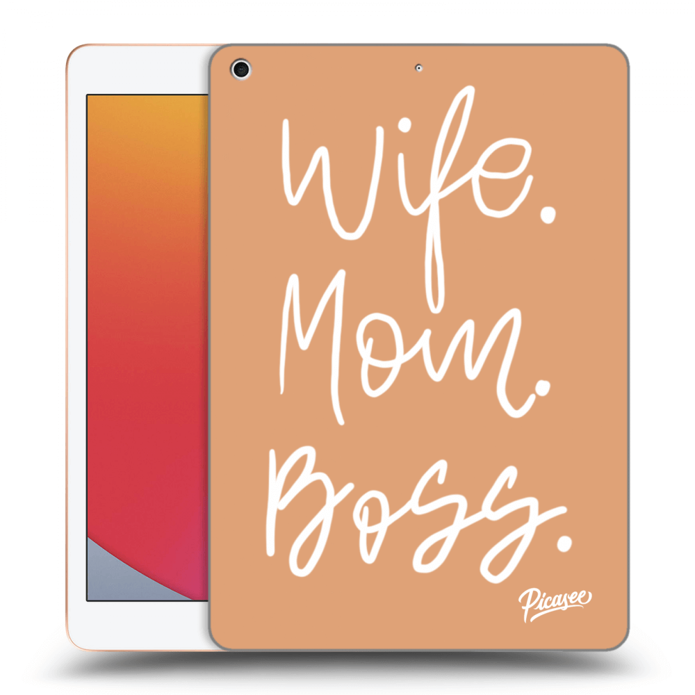 Picasee fekete szilikon tok az alábbi táblagépre Apple iPad 10.2" 2020 (8. gen) - Boss Mama