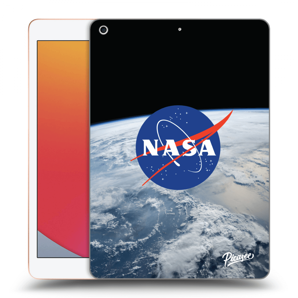 Picasee fekete szilikon tok az alábbi táblagépre Apple iPad 10.2" 2020 (8. gen) - Nasa Earth