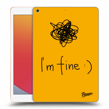 Picasee fekete szilikon tok az alábbi táblagépre Apple iPad 10.2" 2020 (8. gen) - I am fine
