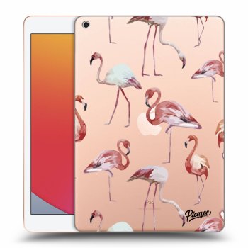 Picasee átlátszó szilikon tok az alábbi táblagépre Apple iPad 10.2" 2020 (8. gen) - Flamingos