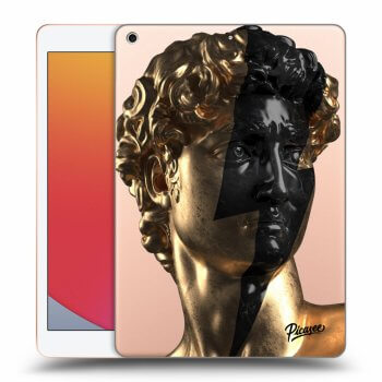 Picasee átlátszó szilikon tok az alábbi táblagépre Apple iPad 10.2" 2020 (8. gen) - Wildfire - Gold