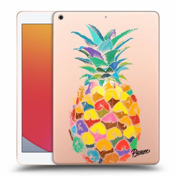 Picasee átlátszó szilikon tok az alábbi táblagépre Apple iPad 10.2" 2020 (8. gen) - Pineapple