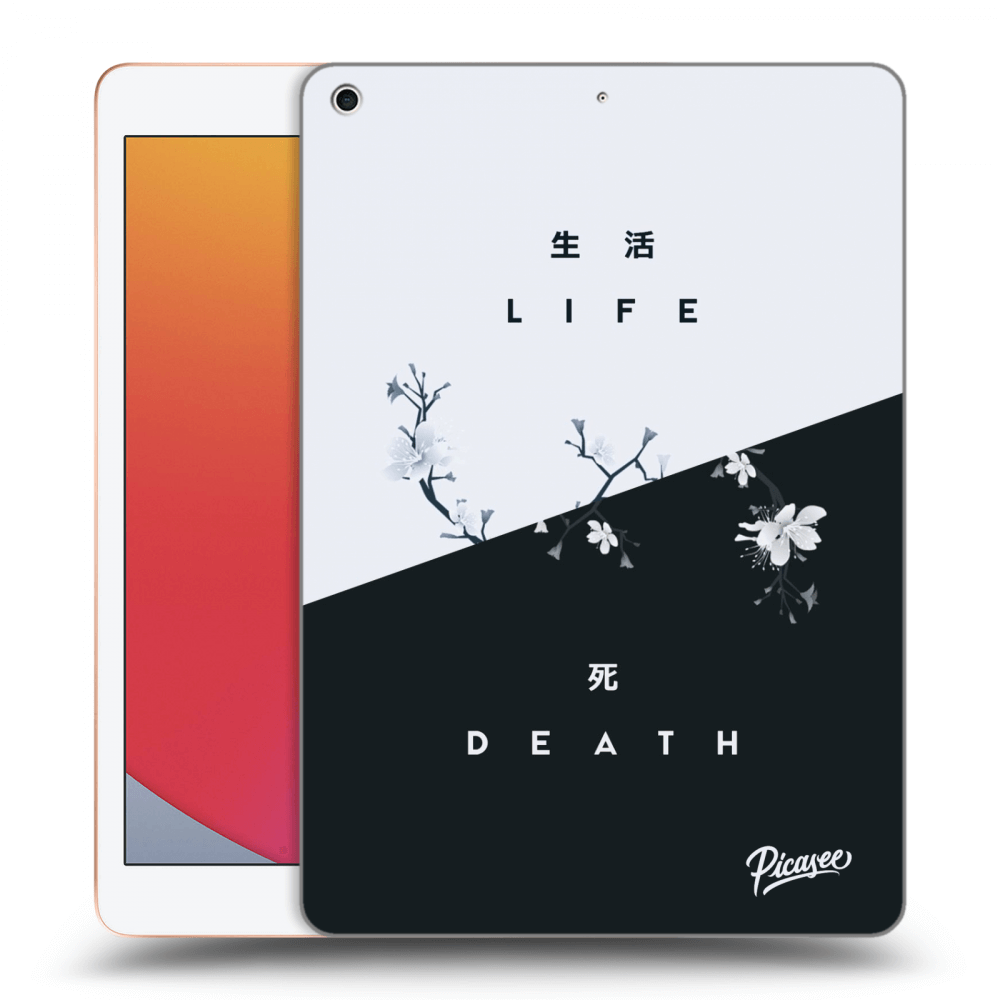 Picasee fekete szilikon tok az alábbi táblagépre Apple iPad 10.2" 2020 (8. gen) - Life - Death