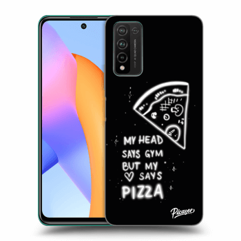 Picasee fekete szilikon tok az alábbi mobiltelefonokra Honor 10X Lite - Pizza