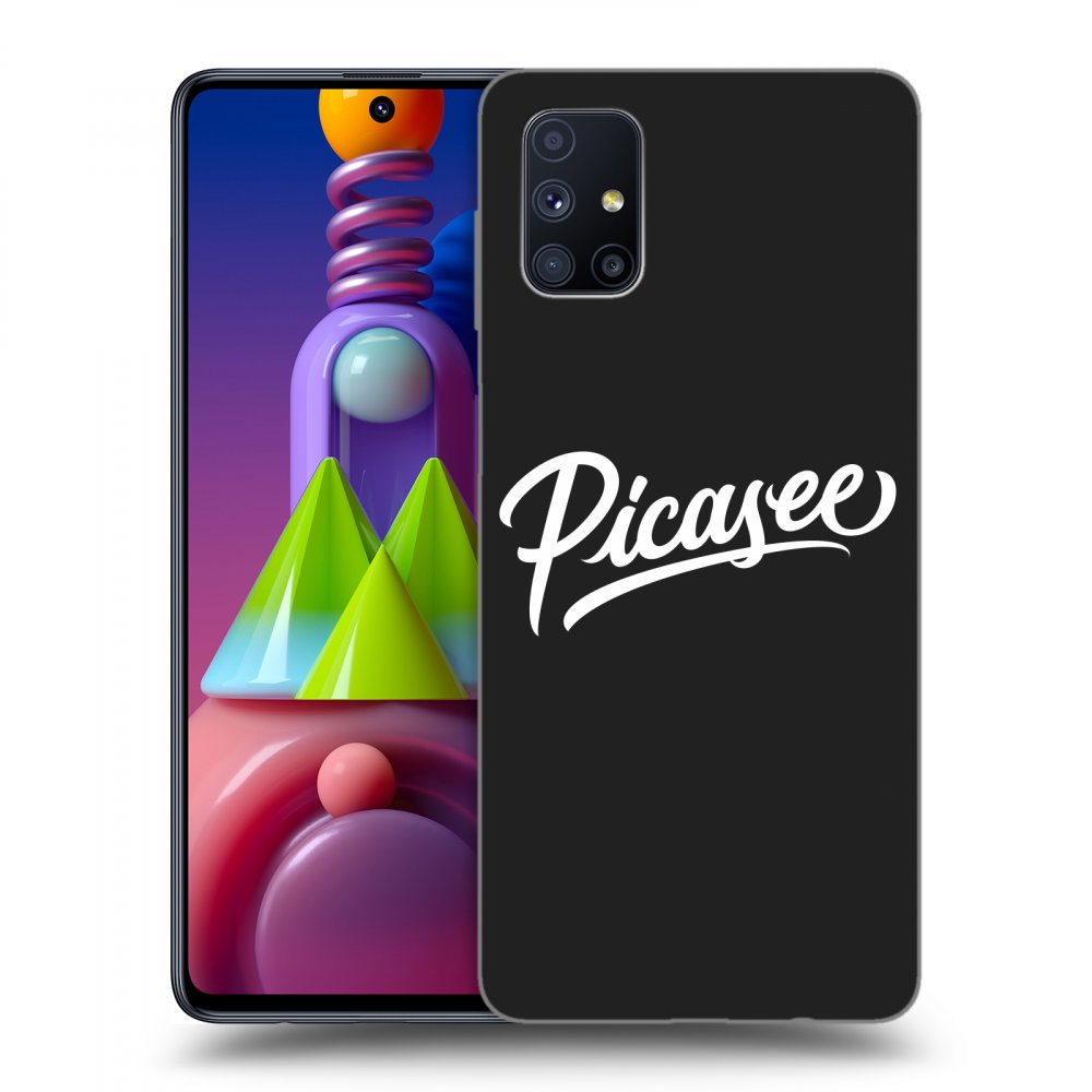 Picasee fekete szilikon tok az alábbi mobiltelefonokra Samsung Galaxy M51 M515F - Picasee - White