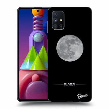 Picasee fekete szilikon tok az alábbi mobiltelefonokra Samsung Galaxy M51 M515F - Moon Minimal