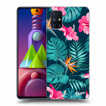 Tok az alábbi mobiltelefonokra Samsung Galaxy M51 M515F - Pink Monstera