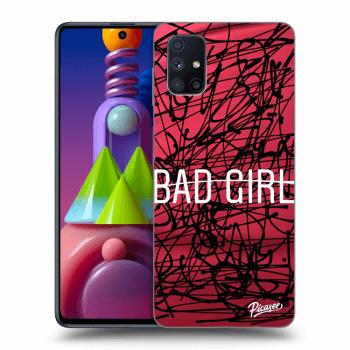 Picasee fekete szilikon tok az alábbi mobiltelefonokra Samsung Galaxy M51 M515F - Bad girl