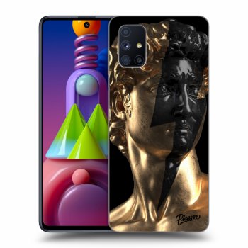 Picasee fekete szilikon tok az alábbi mobiltelefonokra Samsung Galaxy M51 M515F - Wildfire - Gold