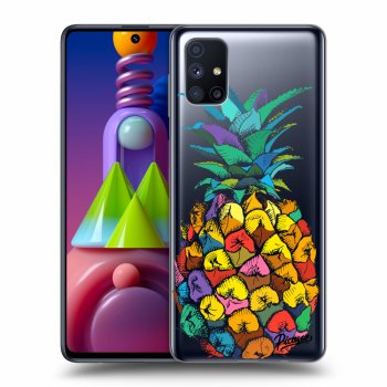 Picasee átlátszó szilikon tok az alábbi mobiltelefonokra Samsung Galaxy M51 M515F - Pineapple
